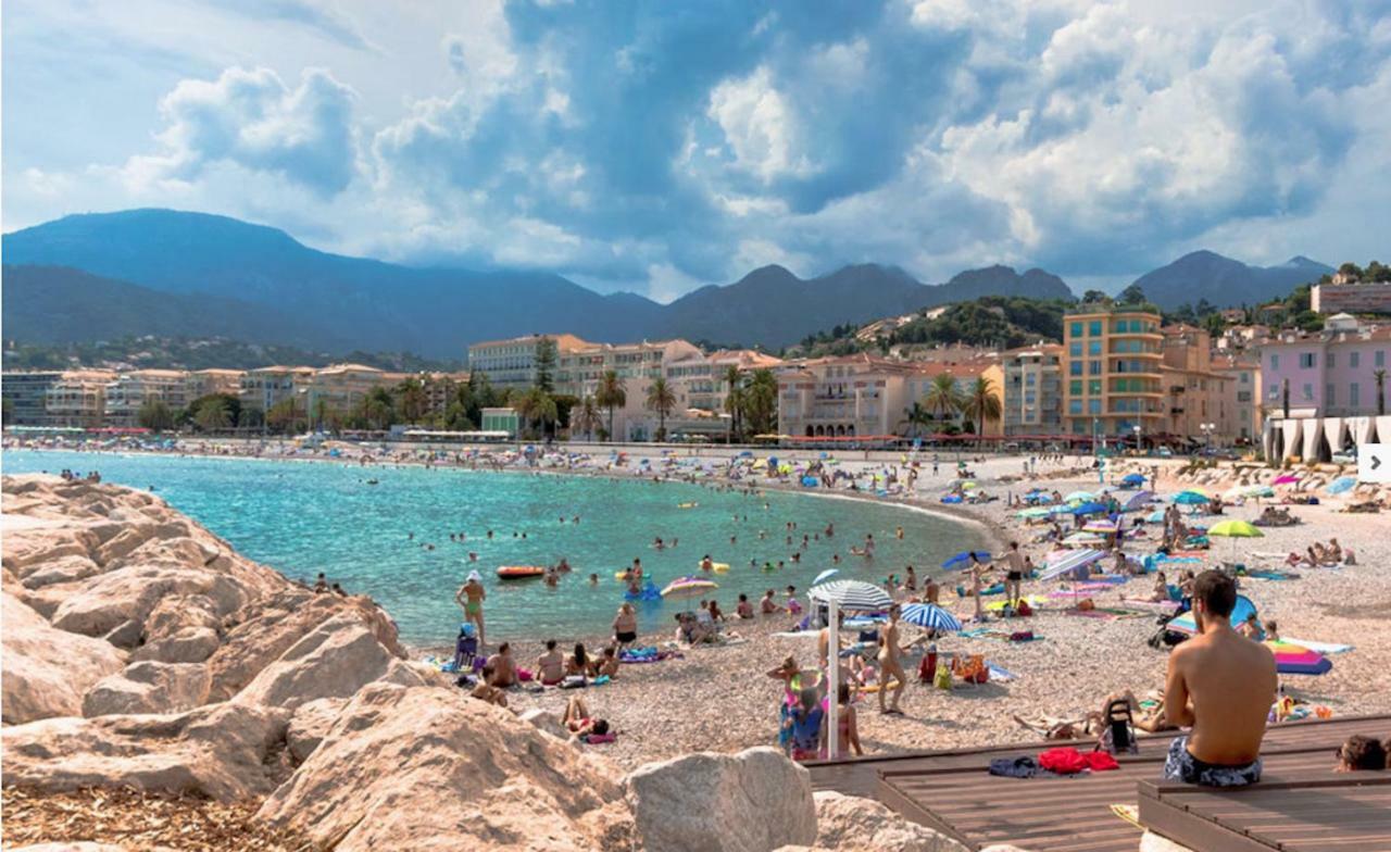 Menton Smartworking And Relax On The Beach, Seaview Eksteriør billede